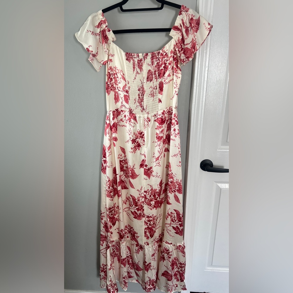 NWT Reformation Sianna Silk Dress -Size 6 in Paris Floral - Picture 6 of 9